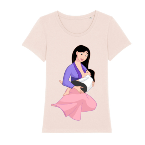 T-shirt bio Mulan version allaitement