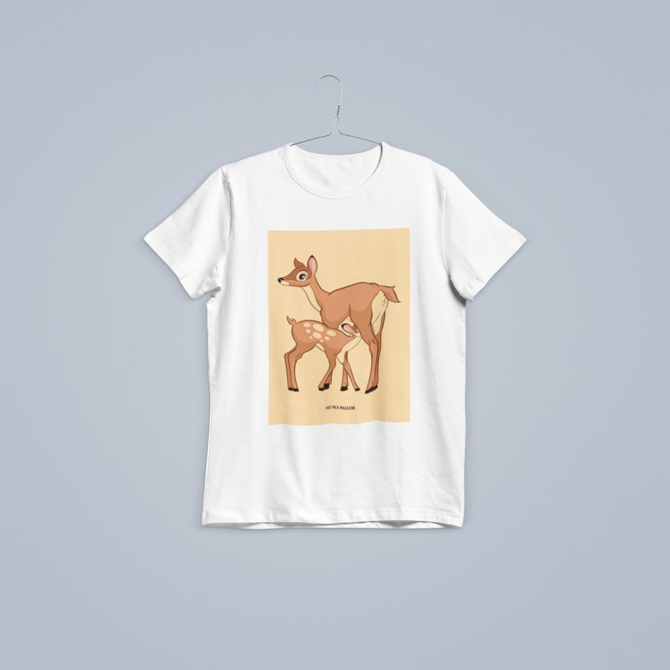 T-shirt bio Bambi version allaitement