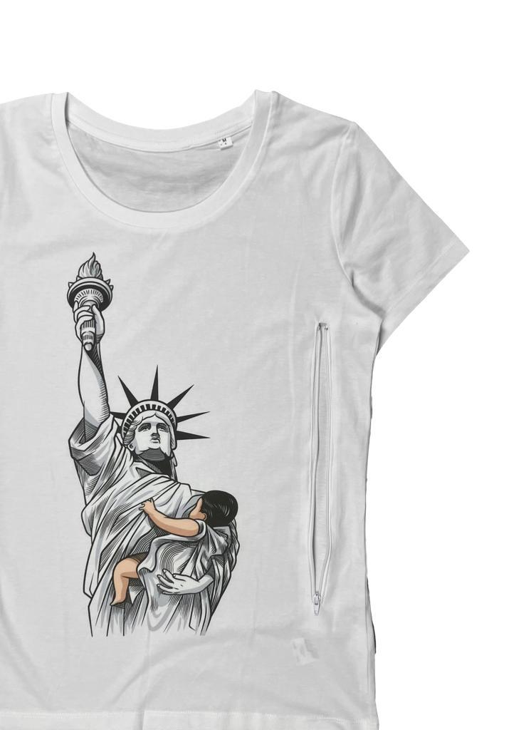 T-shirt bio Liberty version allaitement
